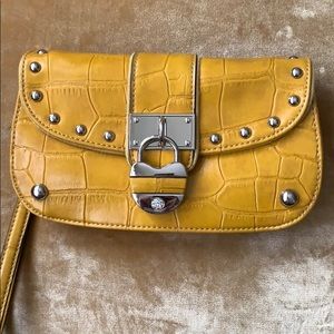 Kathy Van Zealand Yellow Wristlet
